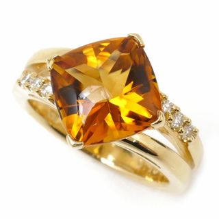 タサキ(TASAKI)のTASAKI タサキ K18YG イエローゴールド リング・指輪 ダイヤモンド0.10ct シトリン 11.5号 8.8g レディース【中古】【美品】(リング(指輪))