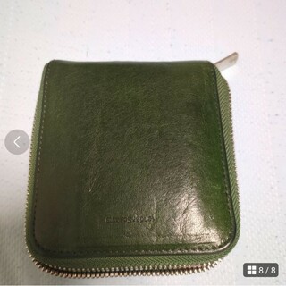 エンダースキーマ(Hender Scheme)のエンダースキーマ二つ折り財布　グリーン　horizontal zip purse(折り財布)