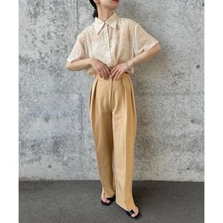 セレクトモカ(SELECT MOCA)のダブルタックワイドパンツ(スラックス)