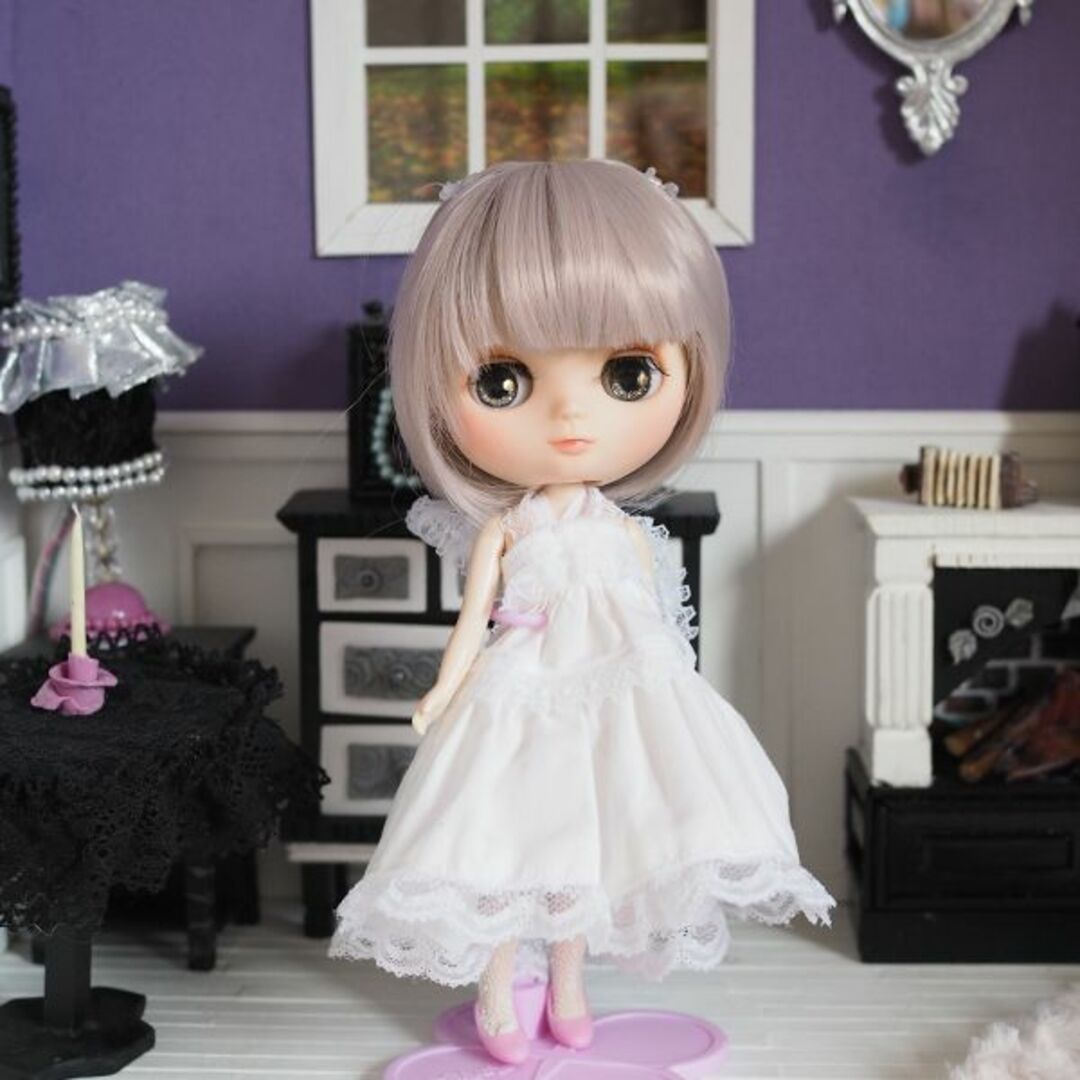 ミディブライス ウィッグ 姫バングツーテール RS 7.5インチ Blytheの ...