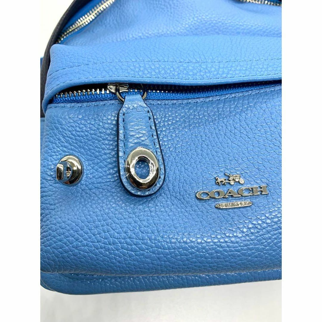 ✨美品✨【COACH】コーチ デニム×レザー リュック バッグパック 91139