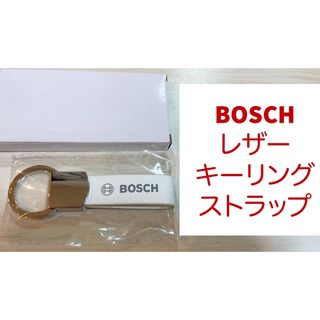 ボッシュ(BOSCH)のBOSCH ボッシュ レザー キーホルダー キーリング ストラップ ホワイト 白(キーホルダー)