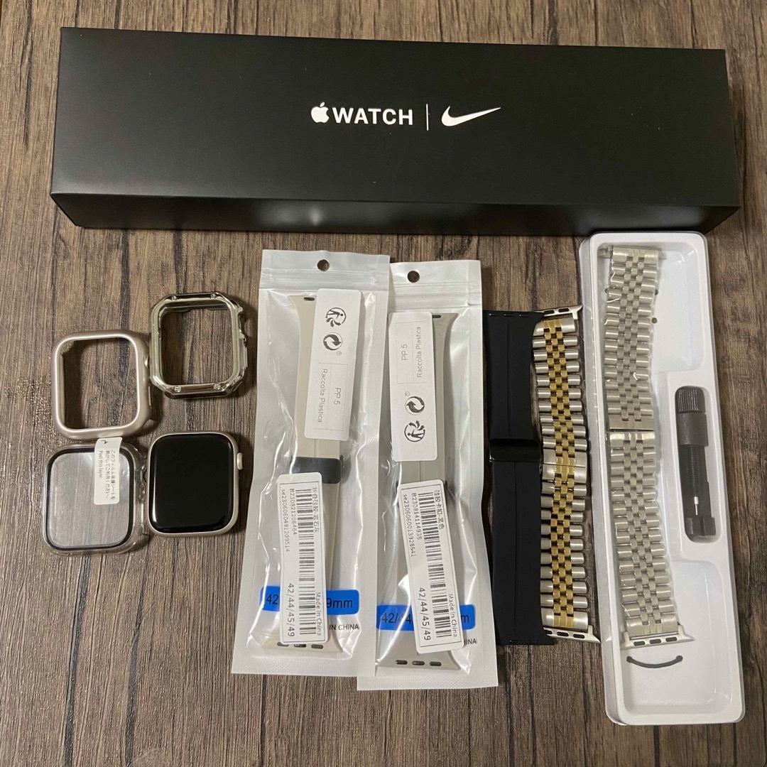 Apple Watch - 外見新品同様 Applewatch 7 NIKEモデル 45mm スター