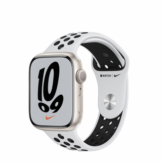 アップルウォッチ(Apple Watch)の外見新品同様 Applewatch 7 NIKEモデル 45mm スターライト(その他)
