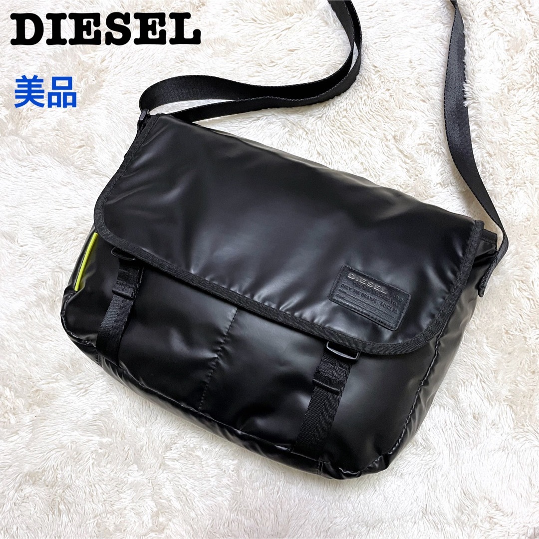 diesel ショルダー メッセンジャーバッグ ブラック - ショルダーバッグ