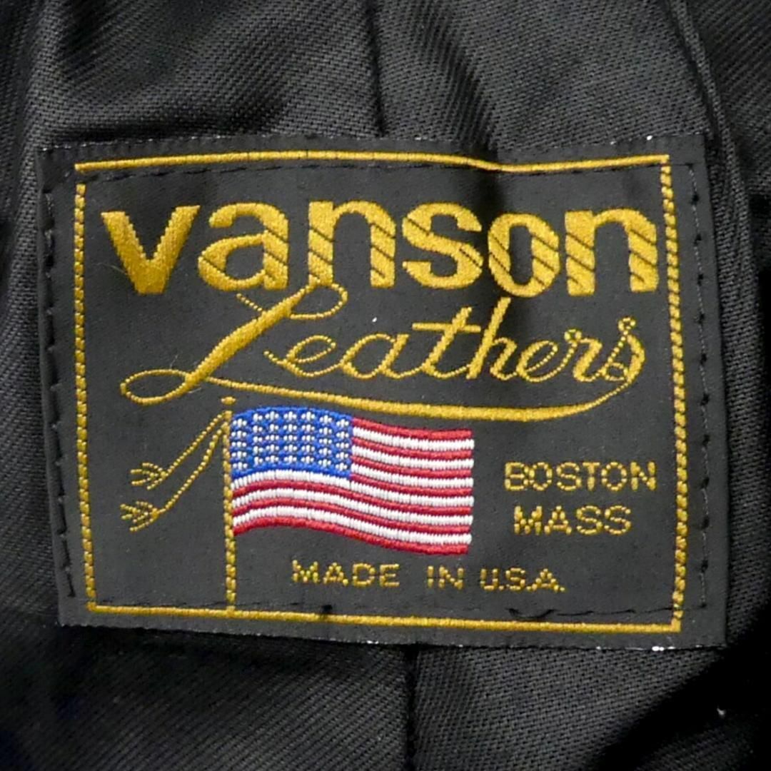 VANSON - アメリカ製 VANSON バンソン レザーパンツ 本革 W28 黒 