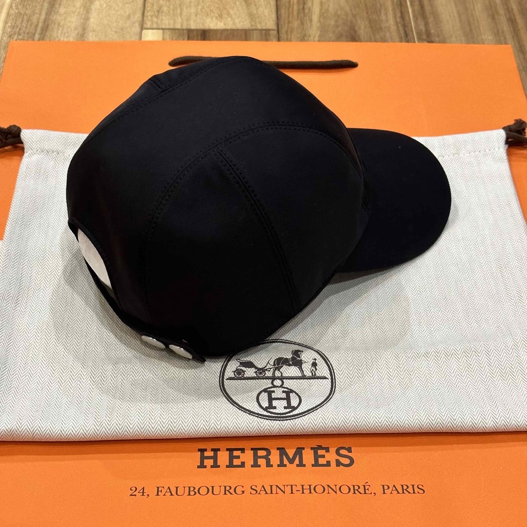 63000円 エルメス キャップ MILES HERMES サークル H 新品 ブラック レア inno.obec.go.th