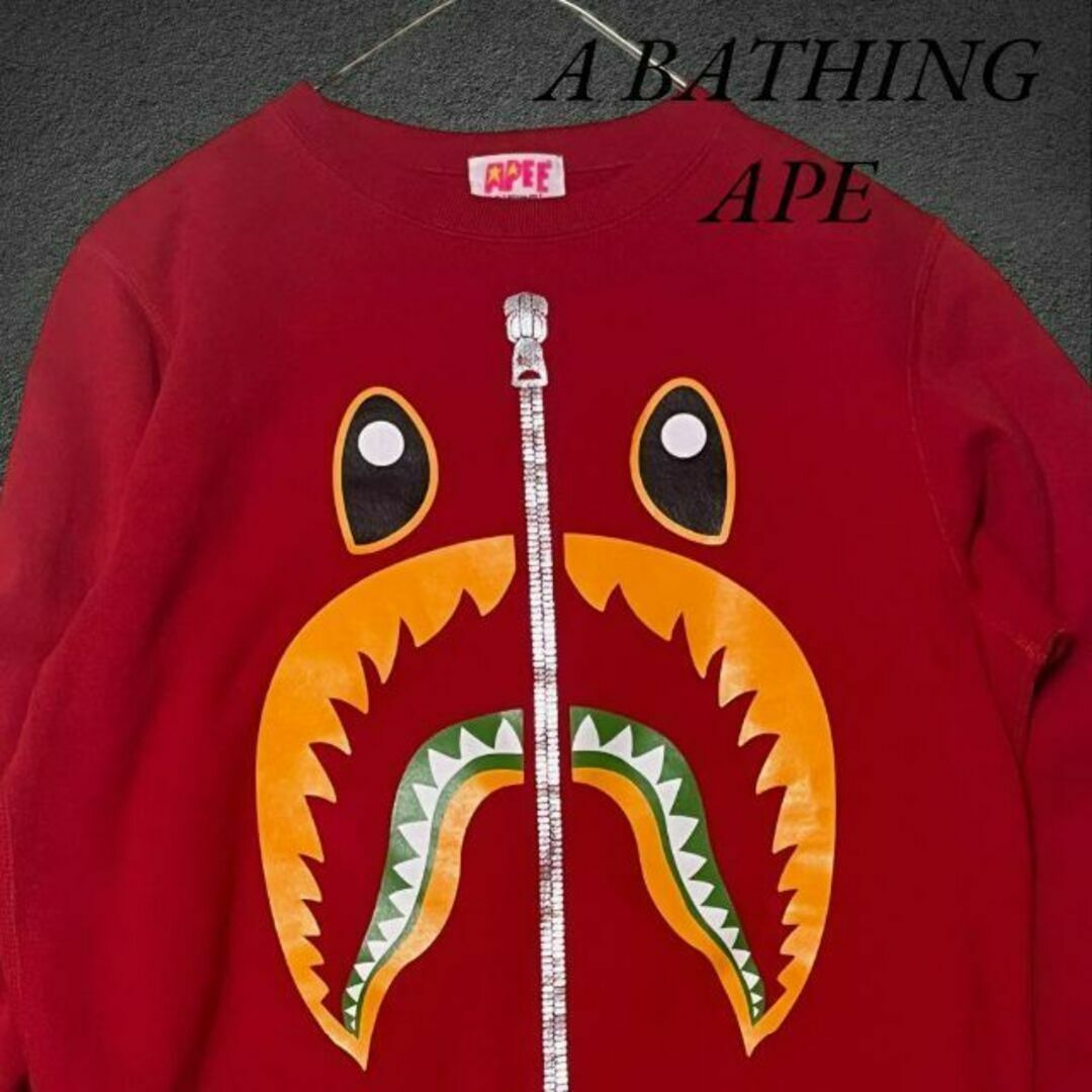 希少☆A BATHING APE トップス スエット シャーク 綿100%日本製