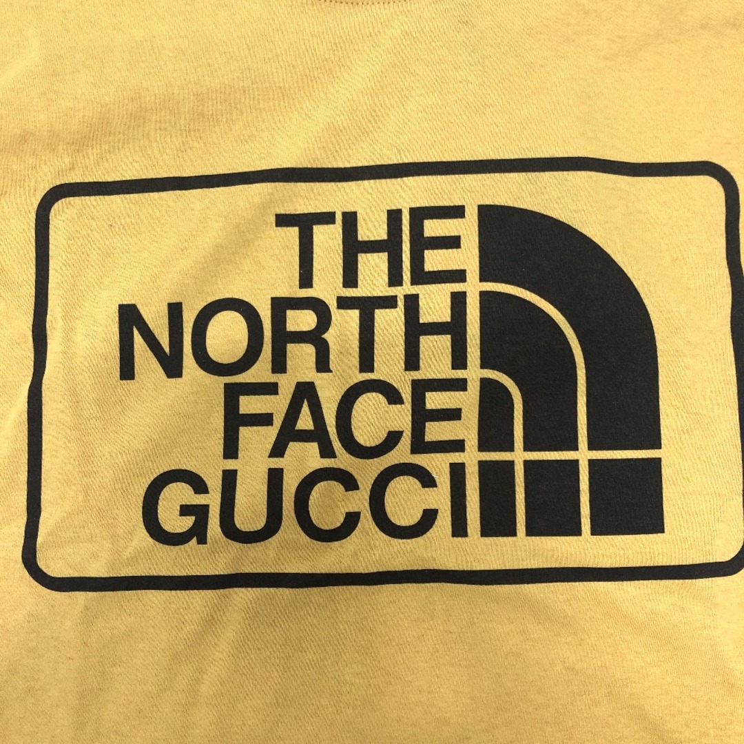 Gucci(グッチ)のグッチ GUCCI THE NORTH FACE コラボ 616036 半袖Ｔシャツ コットン マスタード イエロー 未使用 レディースのトップス(Tシャツ(半袖/袖なし))の商品写真