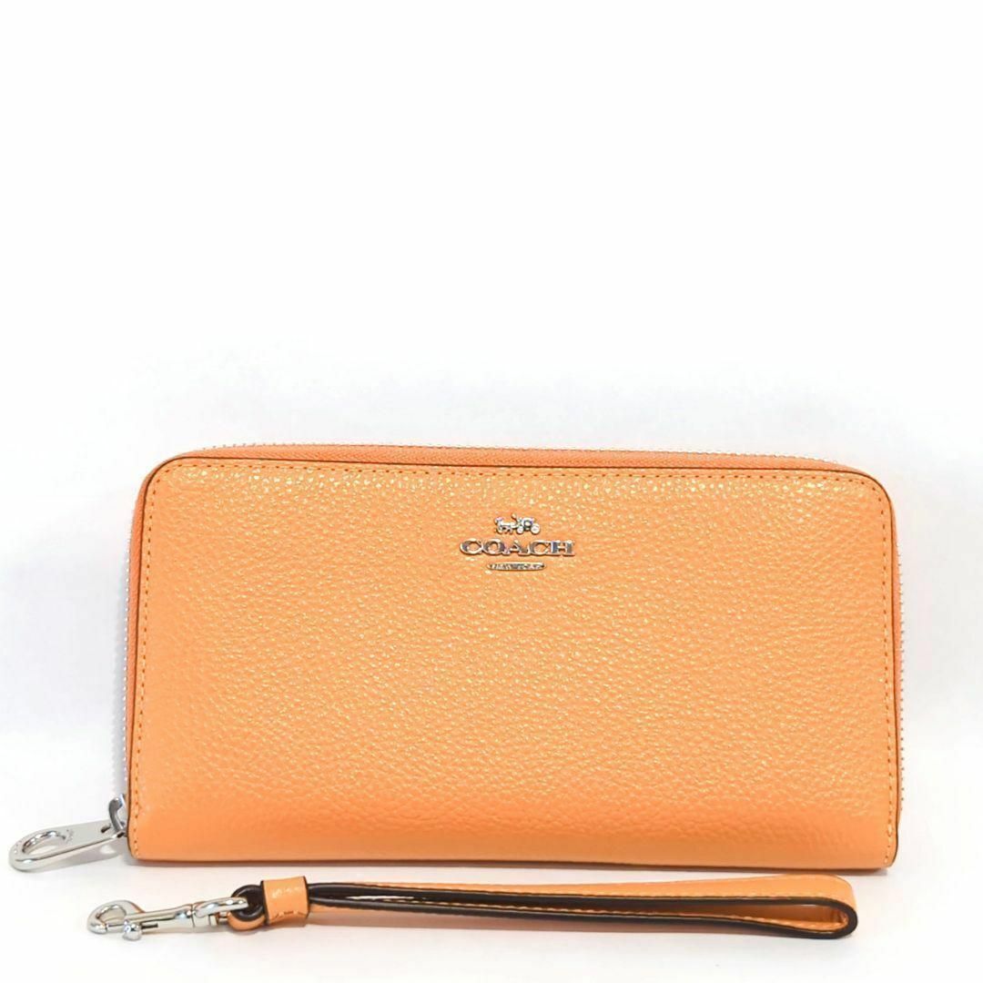 COACH(コーチ)の❤新品未使用❤COACH　ロング ジップ アラウンド ウォレット　オレンジ レディースのファッション小物(財布)の商品写真
