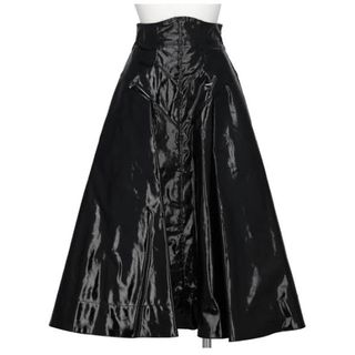 マメ(mame)のFETICO FRALED FAUX-LEATHER MIDI SKIRT(ロングスカート)