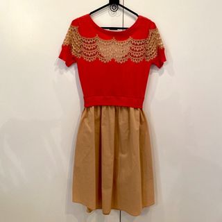 CARVEN - CARVEN カルヴァン ウエストマーク ワンピース ひざ丈