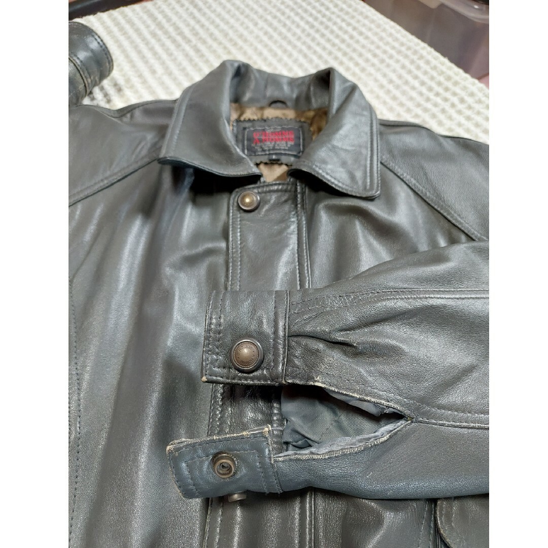 革ジャン 羊革 サイズL シープスキン 胸囲90-98 身長170-180の通販 by