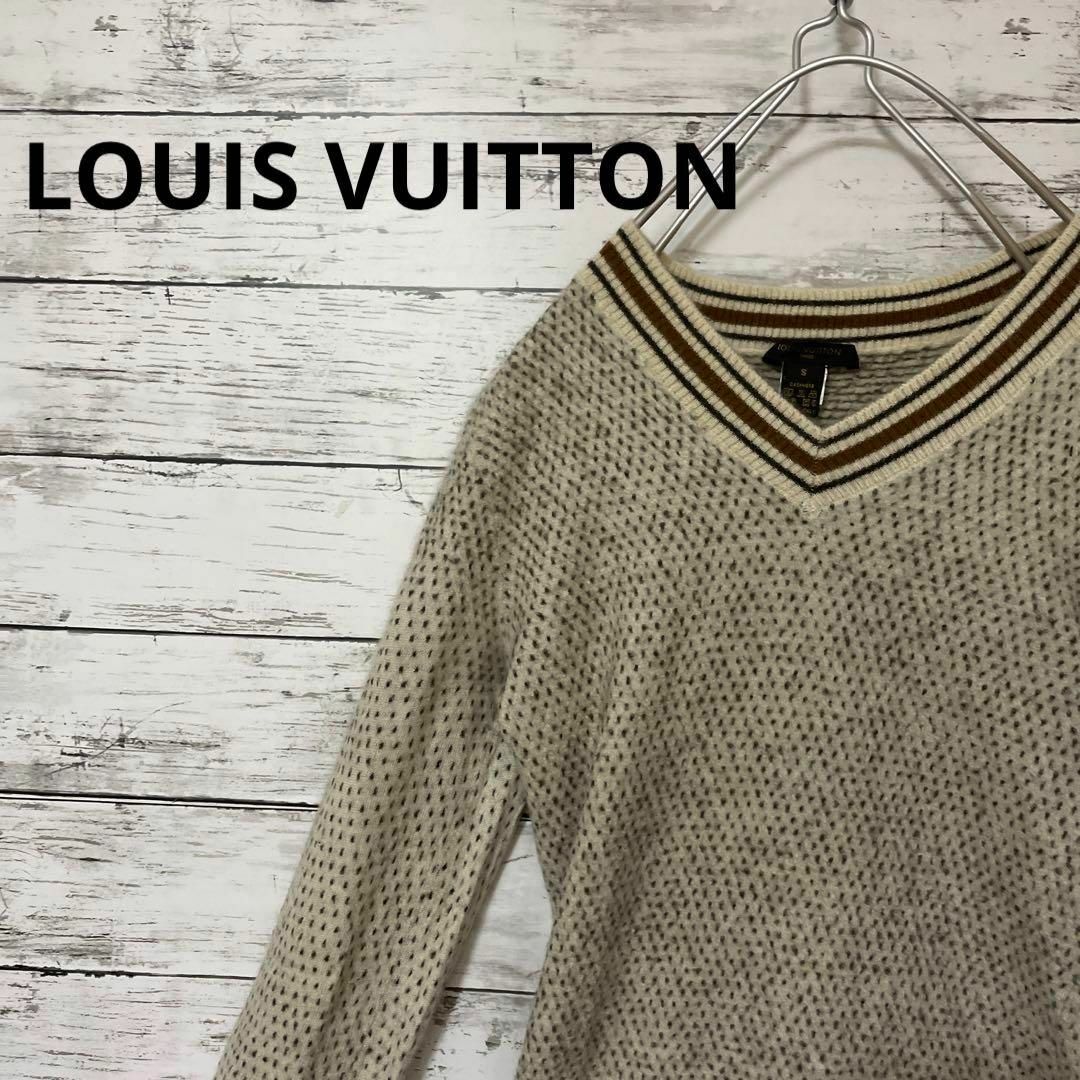 LOUIS VUITTON - LOUIS VUITTON Vネック カシミヤセーター ライン ...