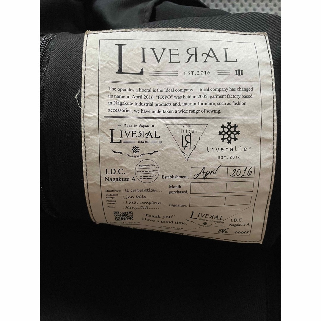 LIVERAL リヴェラル　バックパック　防水 メンズのバッグ(バッグパック/リュック)の商品写真