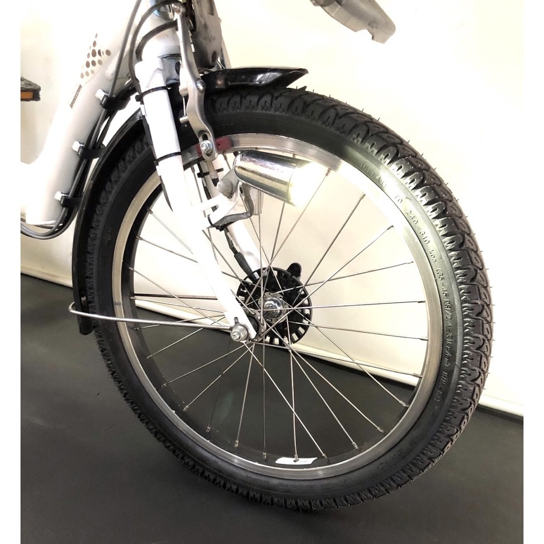 電動自転車 ブリヂストン アンジェリーノ 20インチ 8ah 白色 - 自転車本体