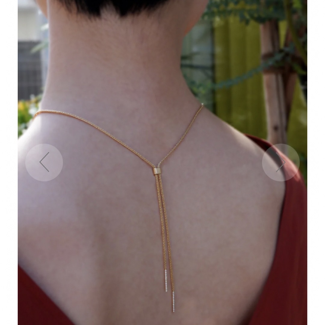 ESTNATION(エストネーション)のtalkative Necklace WISH Spiga11 80CM K18 レディースのアクセサリー(ネックレス)の商品写真