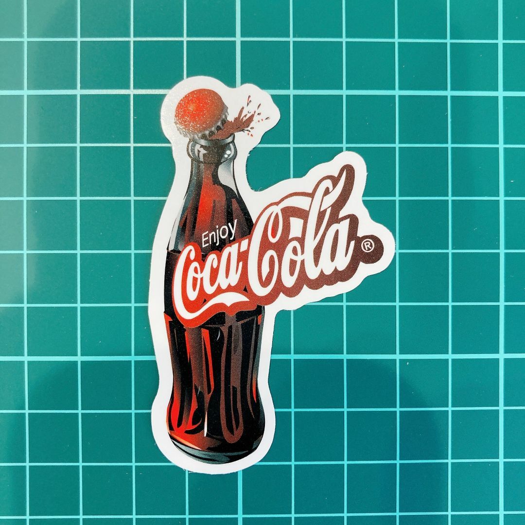 【No.22】　防水ステッカー　CocaCola コカ・コーラ　コカコーラ　企業 自動車/バイクの自動車(車外アクセサリ)の商品写真