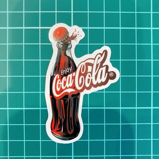 【No.22】　防水ステッカー　CocaCola コカ・コーラ　コカコーラ　企業(車外アクセサリ)