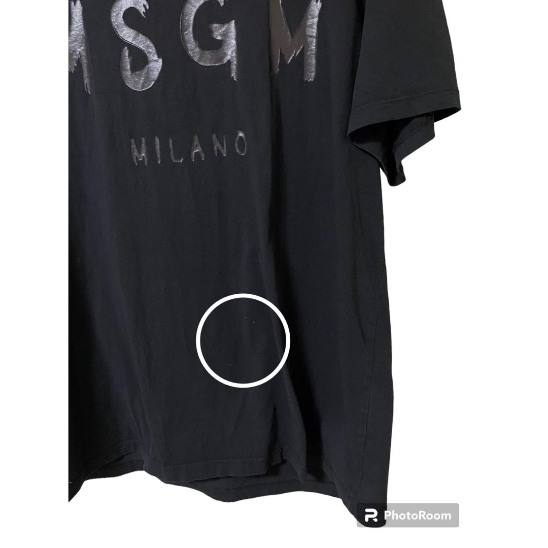 MSGM   Tシャツ　ブラック　メンズ