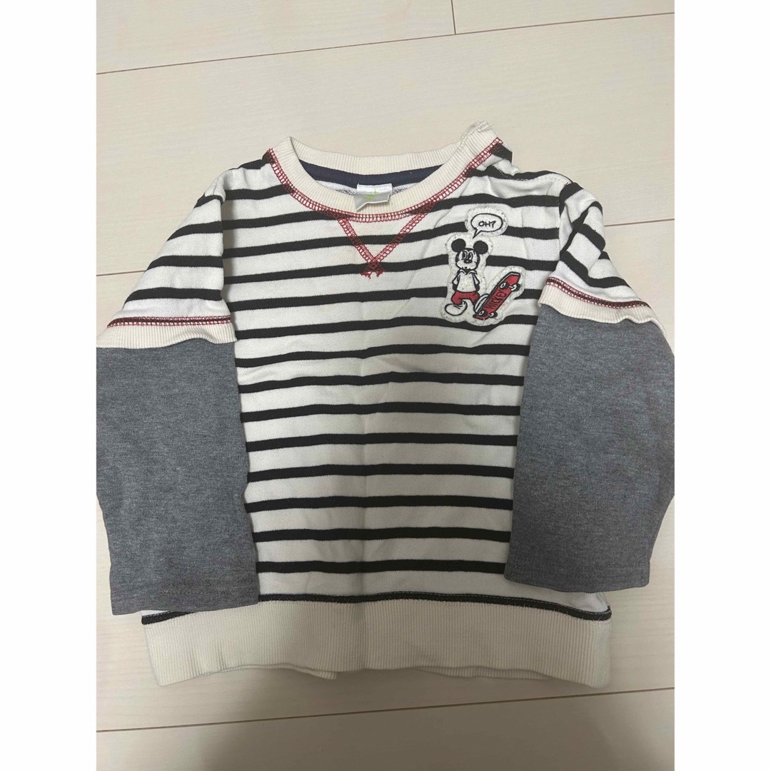 ディズニートレーナー　90 キッズ/ベビー/マタニティのキッズ服男の子用(90cm~)(Tシャツ/カットソー)の商品写真