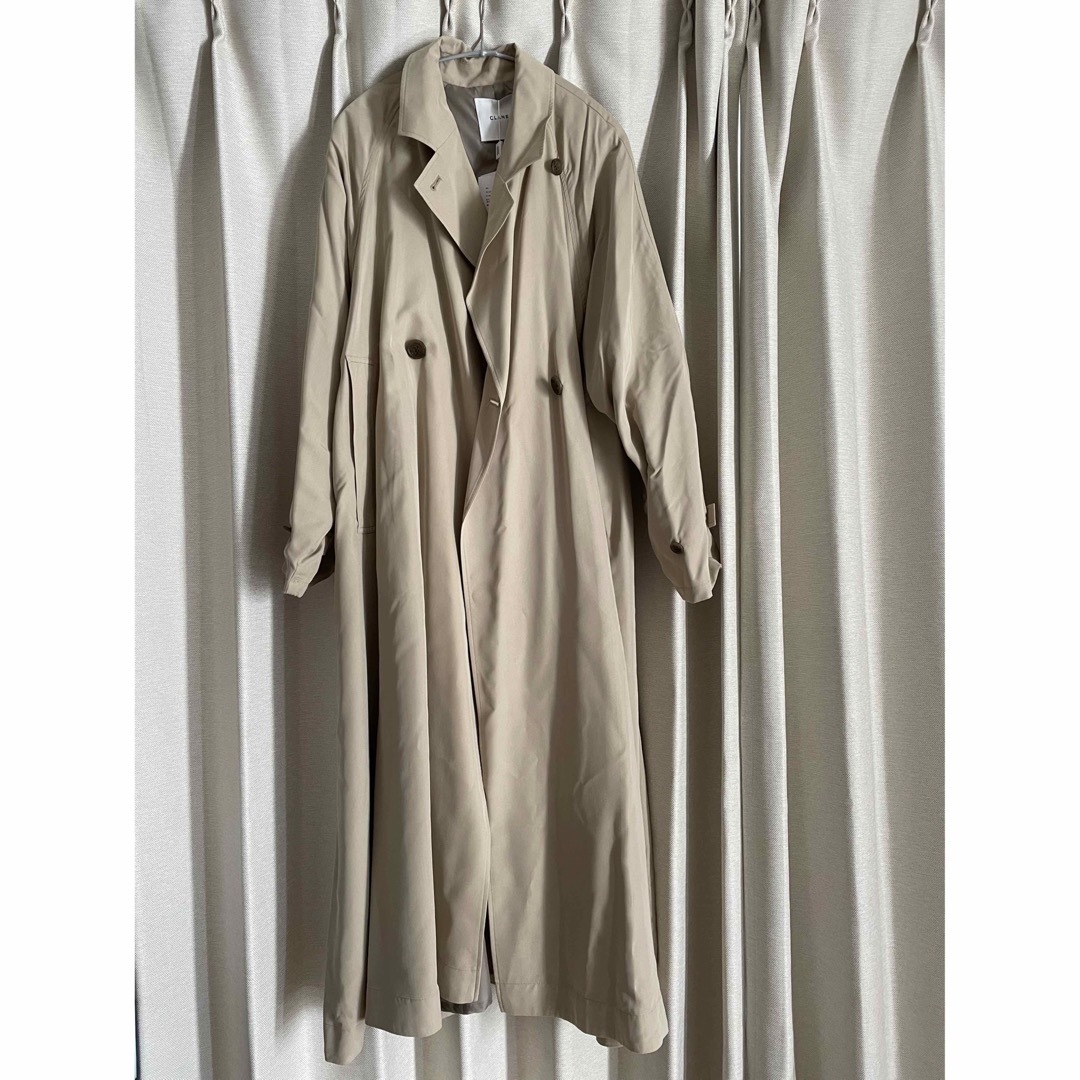 CLANE BACK GATHER DRESS TRENCH COAT