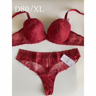 シモーヌペレール(Simone Perele)のD80+XL☆Simone Perele　シモーヌ ペレール ランジェリーセット(ブラ&ショーツセット)