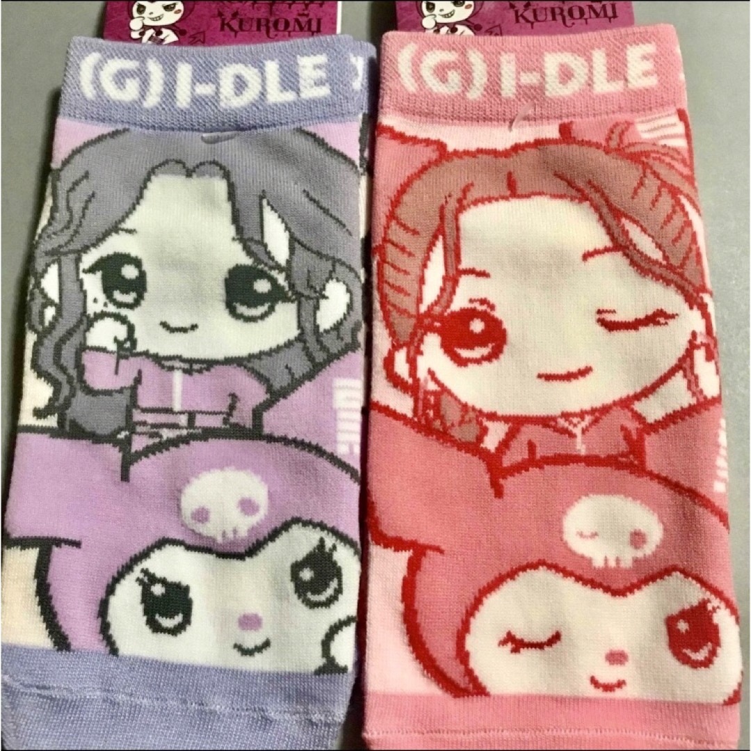 サンリオ(サンリオ)のサンリオ💕クロミx  [G]I-DLE コラボ💕ソックス2点シュファ&ミヨン エンタメ/ホビーのおもちゃ/ぬいぐるみ(キャラクターグッズ)の商品写真