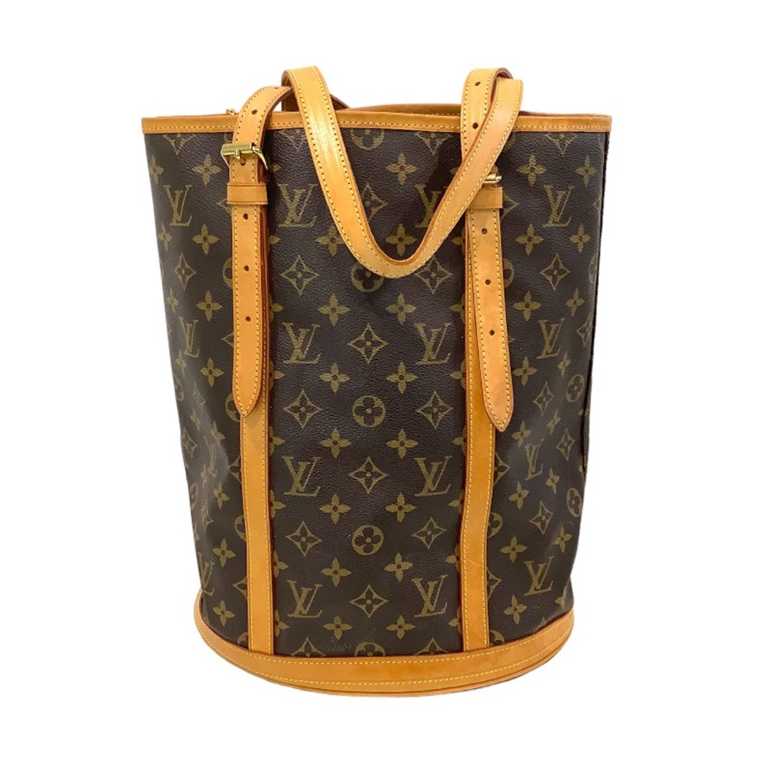 ルイ・ヴィトン（LOUISVUITTON）バケットGM バケット バケツ型 ポーチなし M42236 モノグラム ベタあり VI0070KB-7493