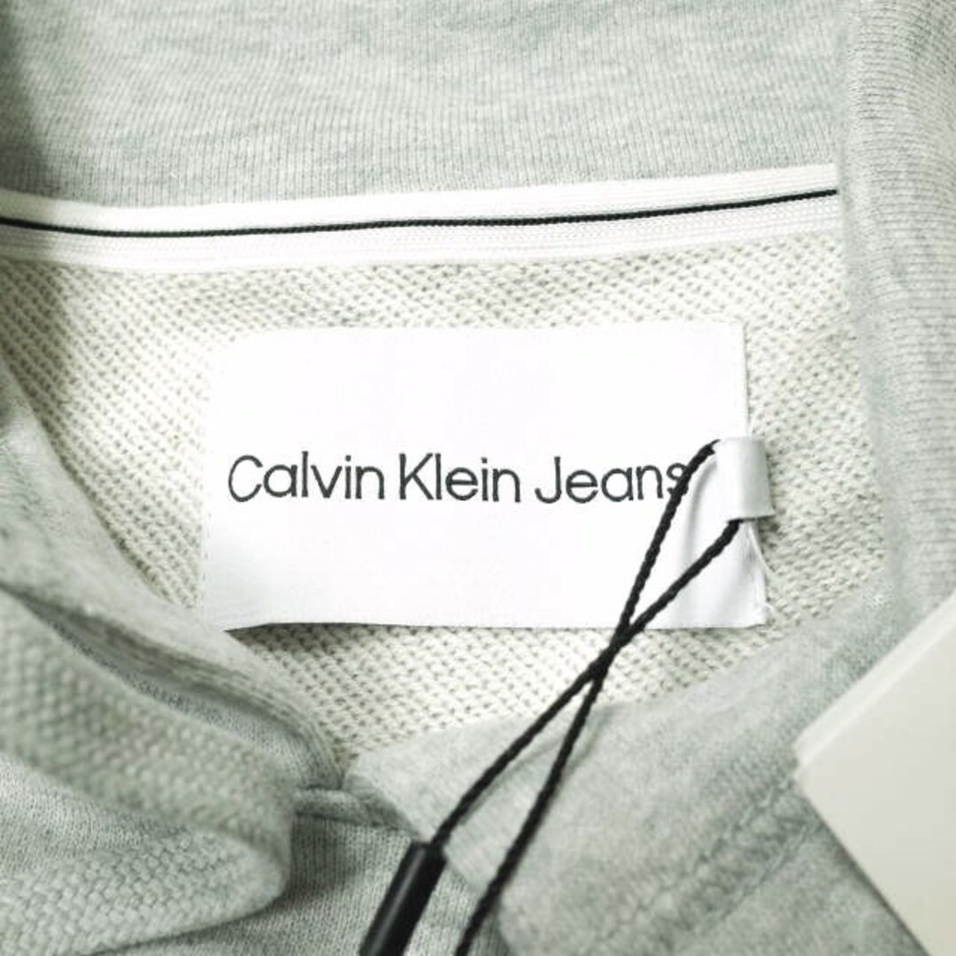 Calvin klein Jeans カルバンクラインジーンズ Two-Tone Monogram Logo Funnel Neck Sweatshirt モノグラムロゴ ハイネックスウェット J319704 M Gray トレーナー プルオーバー トップス【新古品】【Calvin klein Jeans】 8