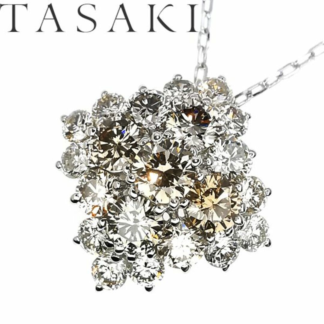 タサキ TASAKI 750 ダイヤ ネックレス 1.28ct
