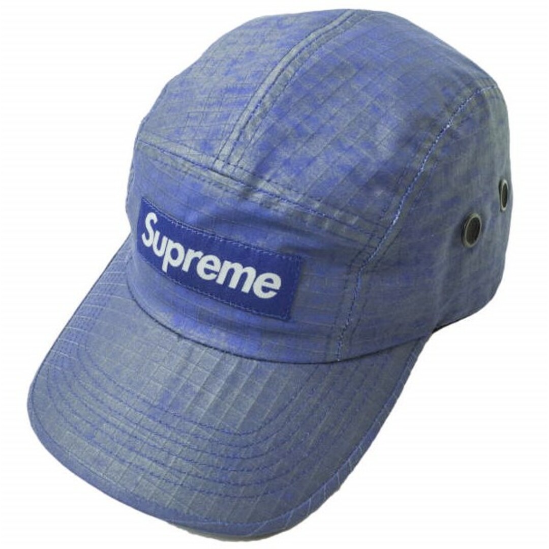 SUPREME シュプリーム 23AW アメリカ製 Distressed Ripstop Camp Cap  デストレステッドリップストップキャンプキャップ ONE SIZE Blue WEEK1 Box Logo ボックスロゴ ジェットキャップ  帽子【新古品】【中古】【SUPREME】 | ...