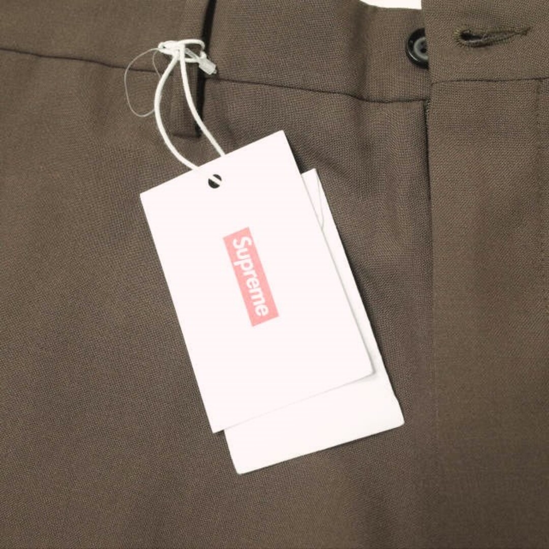 Supreme Wool Trouser Short Brown