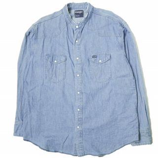 ラングラー(Wrangler)のWrangler x Bshop ラングラー ビショップ 23SS 別注 WESTERN SHIRTS - USED カットオフデニムウエスタンシャツ WS9320 L Indigo 長袖 トップス【中古】【Wrangler × Bshop】(シャツ)