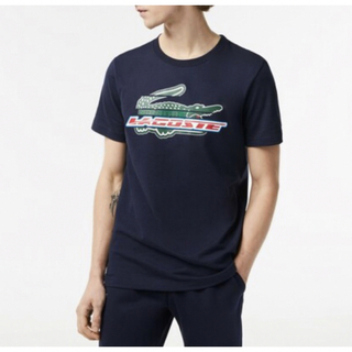 ラコステ(LACOSTE)の★新品★ラコステ ミックスグラフィック ウルトラドライTシャツ ネイビー /3(Tシャツ/カットソー(半袖/袖なし))