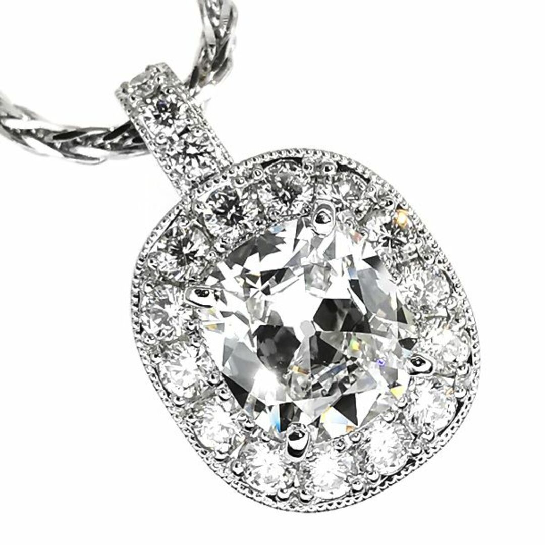 ロイヤルアッシャー Pt ダイヤ ネックレス 0.72ct D0.26ct 1