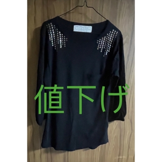 ザラ(ZARA)のTシャツ 黑 美品(Tシャツ(長袖/七分))