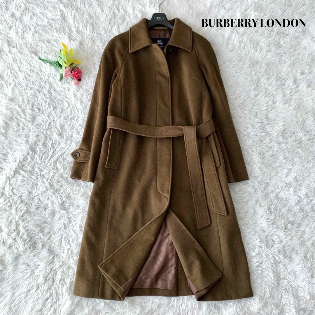 高級 未使用 BURBERRY LONDON アンゴラ混合ウールコート - アウター