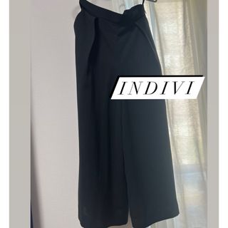 インディヴィ(INDIVI)の【美品】INDIVI ガウチョパンツ(カジュアルパンツ)