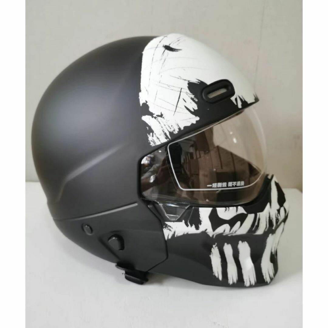 バイク オンロード フルフェイスヘルメット 柄1# 別売シールドあり Lサイズ