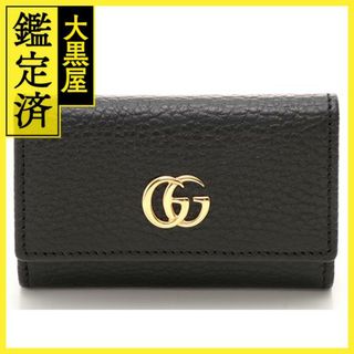 グッチ(Gucci)のグッチ　GGマーモント　６連キーケース　ブラック　レザー　【471】Ｙ(キーケース)