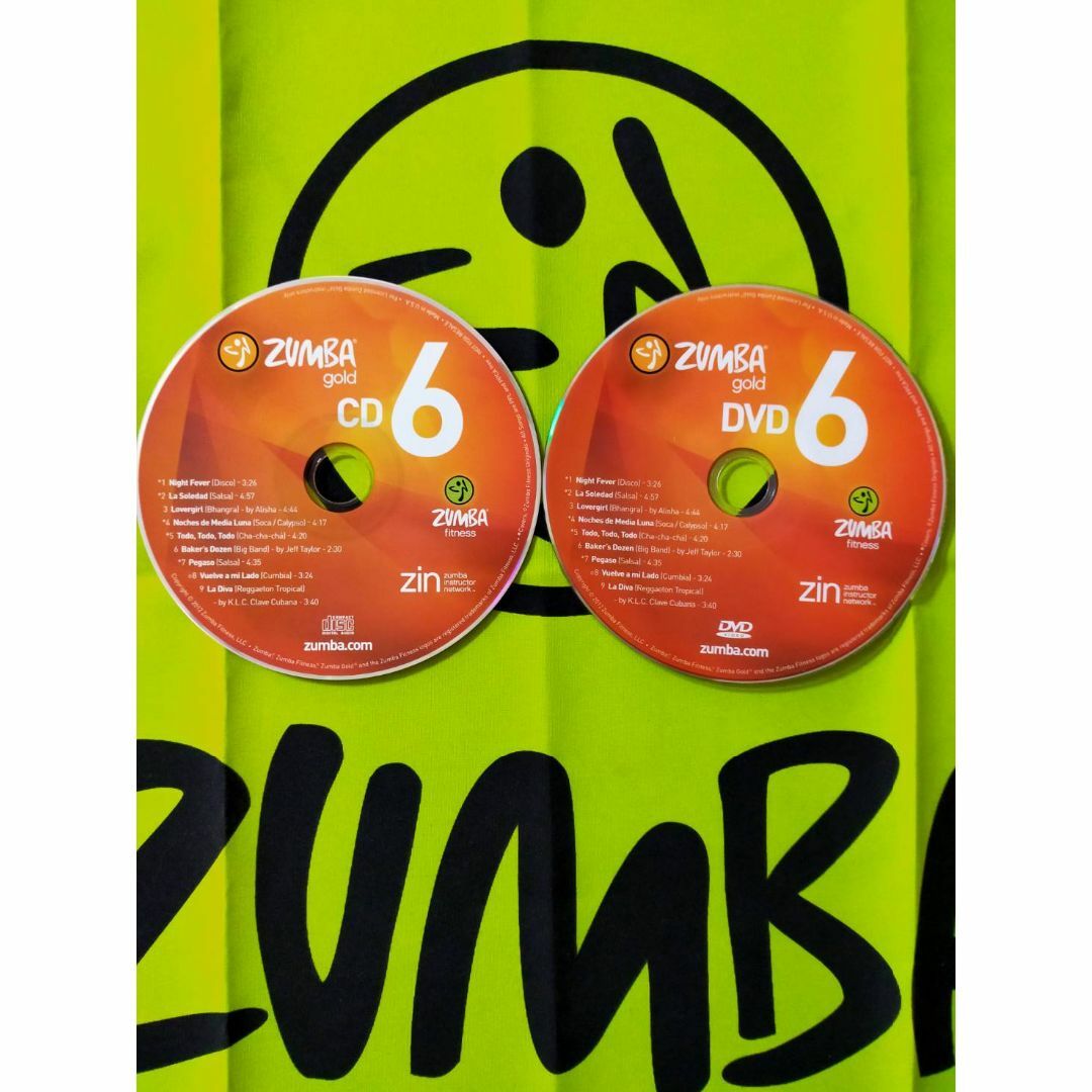 Zumba(ズンバ)のZUMBA GOLD 6 ズンバ ゴールド DVD CD インストラクター専用 エンタメ/ホビーのDVD/ブルーレイ(スポーツ/フィットネス)の商品写真