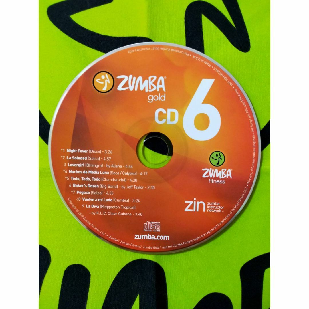 Zumba(ズンバ)のZUMBA GOLD 6 ズンバ ゴールド DVD CD インストラクター専用 エンタメ/ホビーのDVD/ブルーレイ(スポーツ/フィットネス)の商品写真