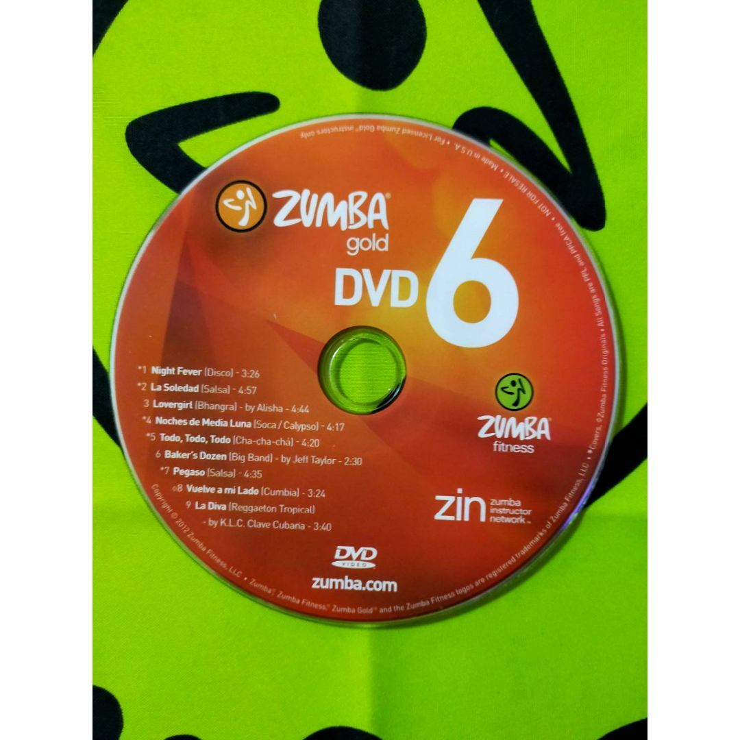 Zumba(ズンバ)のZUMBA GOLD 6 ズンバ ゴールド DVD CD インストラクター専用 エンタメ/ホビーのDVD/ブルーレイ(スポーツ/フィットネス)の商品写真