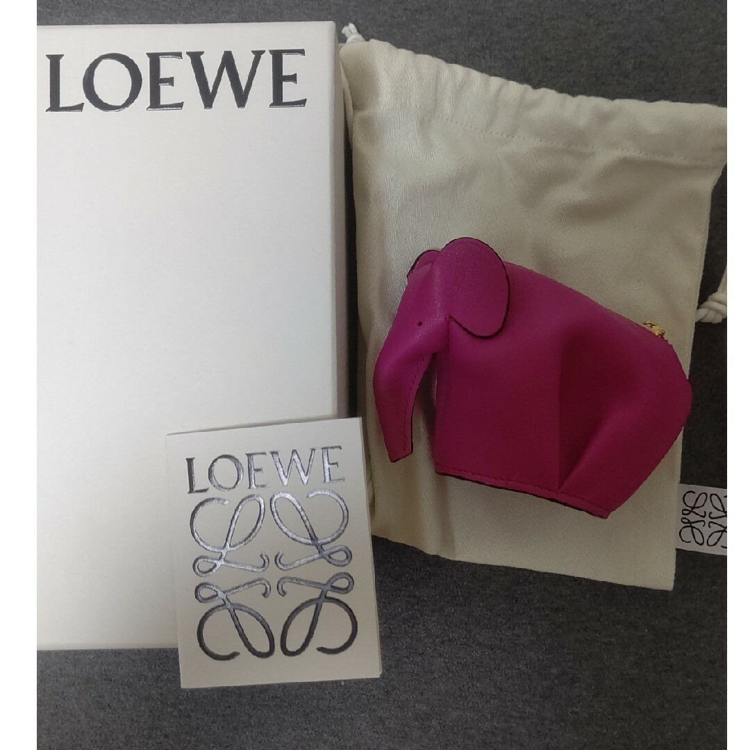 ♡ロエベLOEWE小銭入れピンクの象さん♡