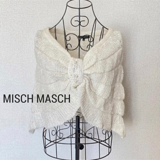 ミッシュマッシュ(MISCH MASCH)のMISCH MASCH  パール装飾 ラメ入り ニットケープ スヌード(ニット/セーター)