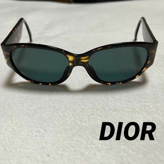 Dior ディオール オーバル シールド サングラス CD ロゴ ブラック DISDIOROBLIQUE PJP A9 美品  46673