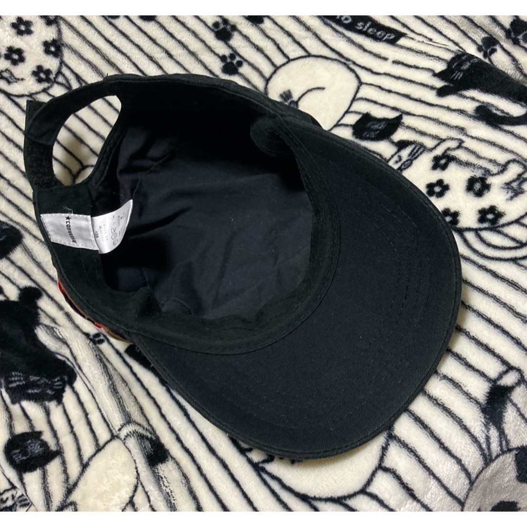 CONVERSE(コンバース)の洗濯済　大人の男女に似合うワークキャップ【CONVERSE コンバース】黒カラー メンズの帽子(キャップ)の商品写真