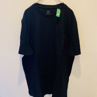 ギャップ(GAP)の新品　GAP オーガニックコットン　Tシャツ　メンズ　XL 黒(Tシャツ/カットソー(半袖/袖なし))
