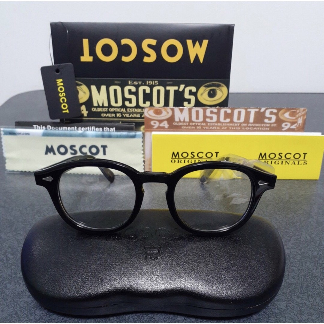 MOSCOT(モスコット)のモスコットレムトッシュ 49 ブラック BLACK メンズのファッション小物(サングラス/メガネ)の商品写真